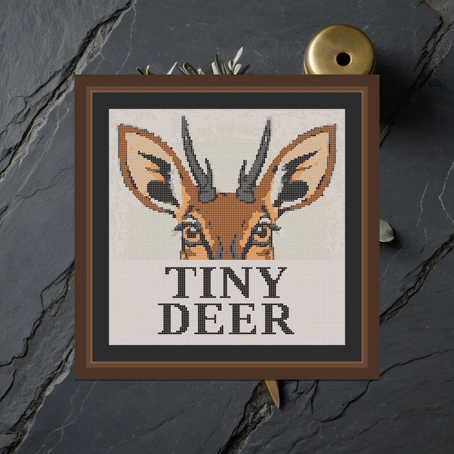 Tiny Deer cross stitch pattern