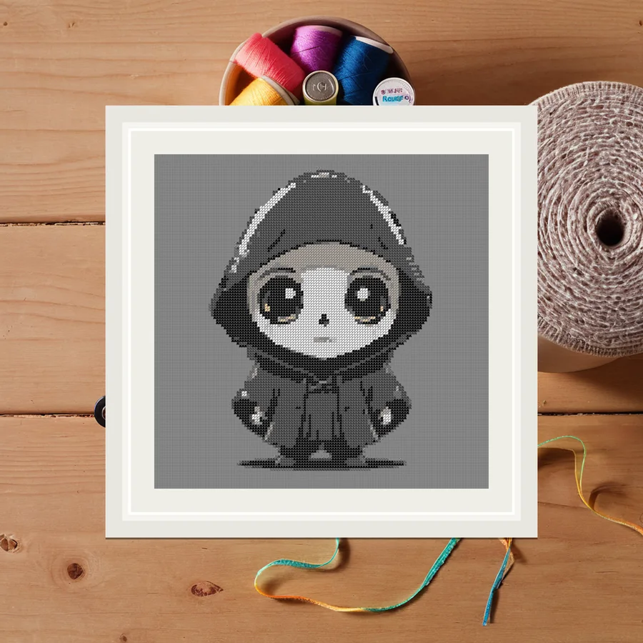 Tiny Reaper cross stitch pattern