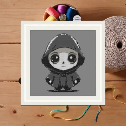 Tiny Reaper cross stitch pattern