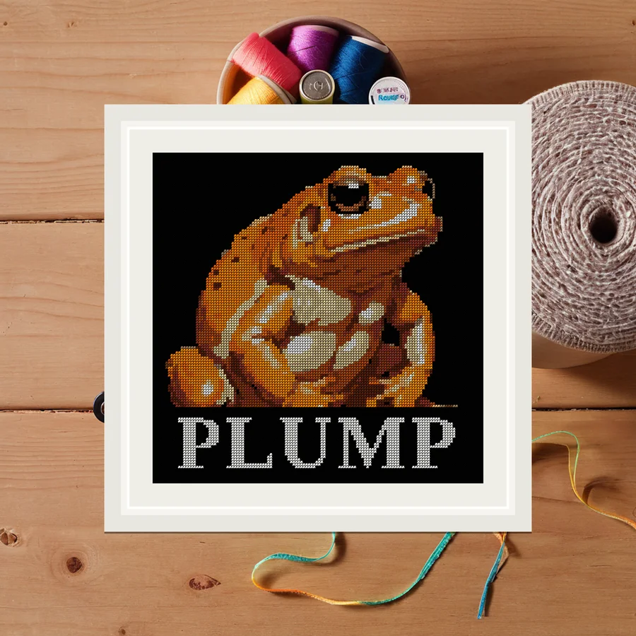 Plump cross stitch pattern