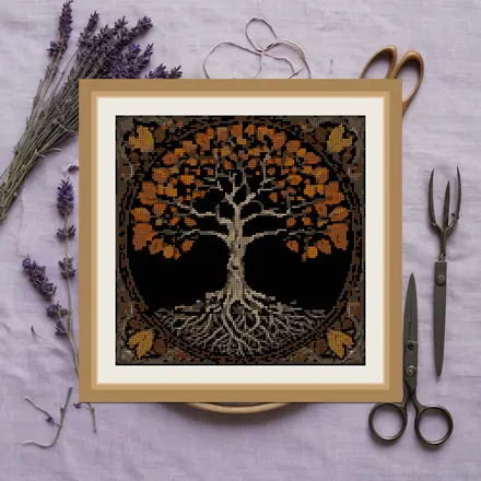 Tree Of Life Simple cross stitch pattern