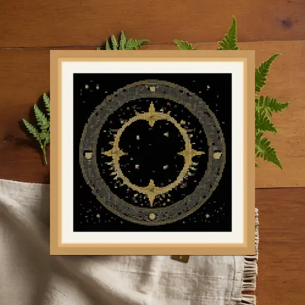 Triple Goddess cross stitch pattern