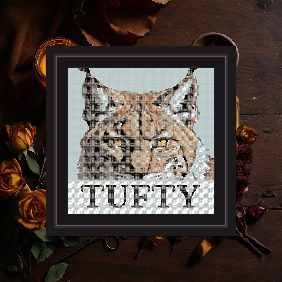 Tufty cross stitch pattern
