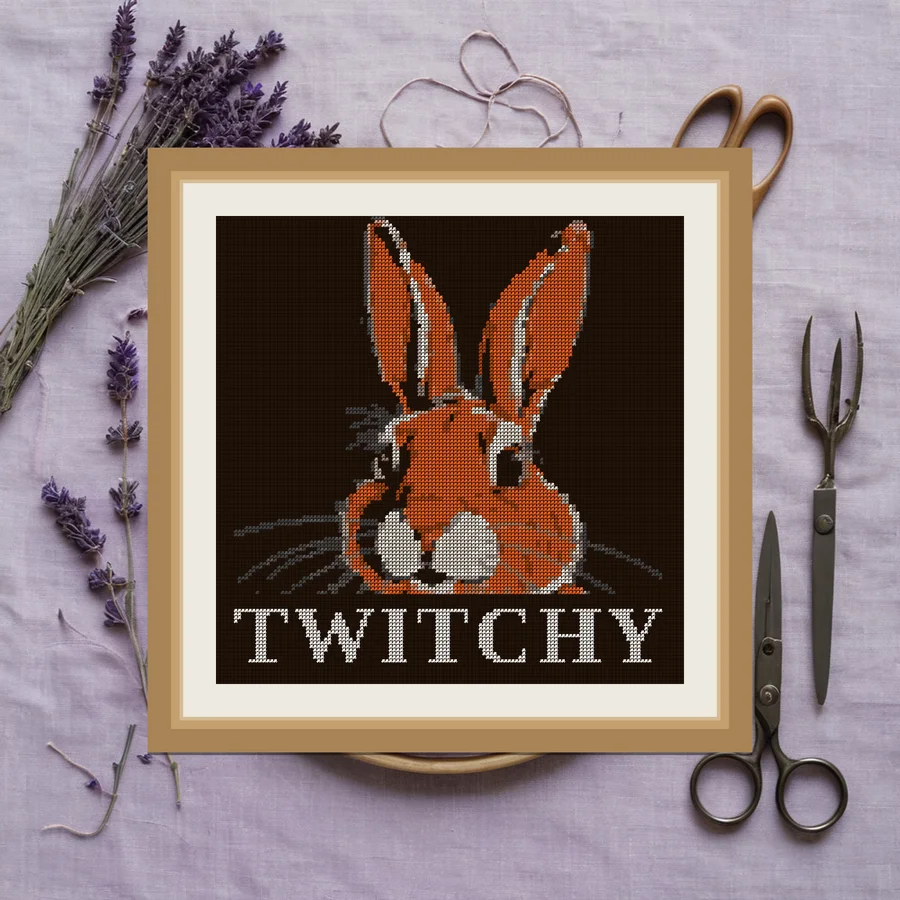 Twitchy cross stitch pattern