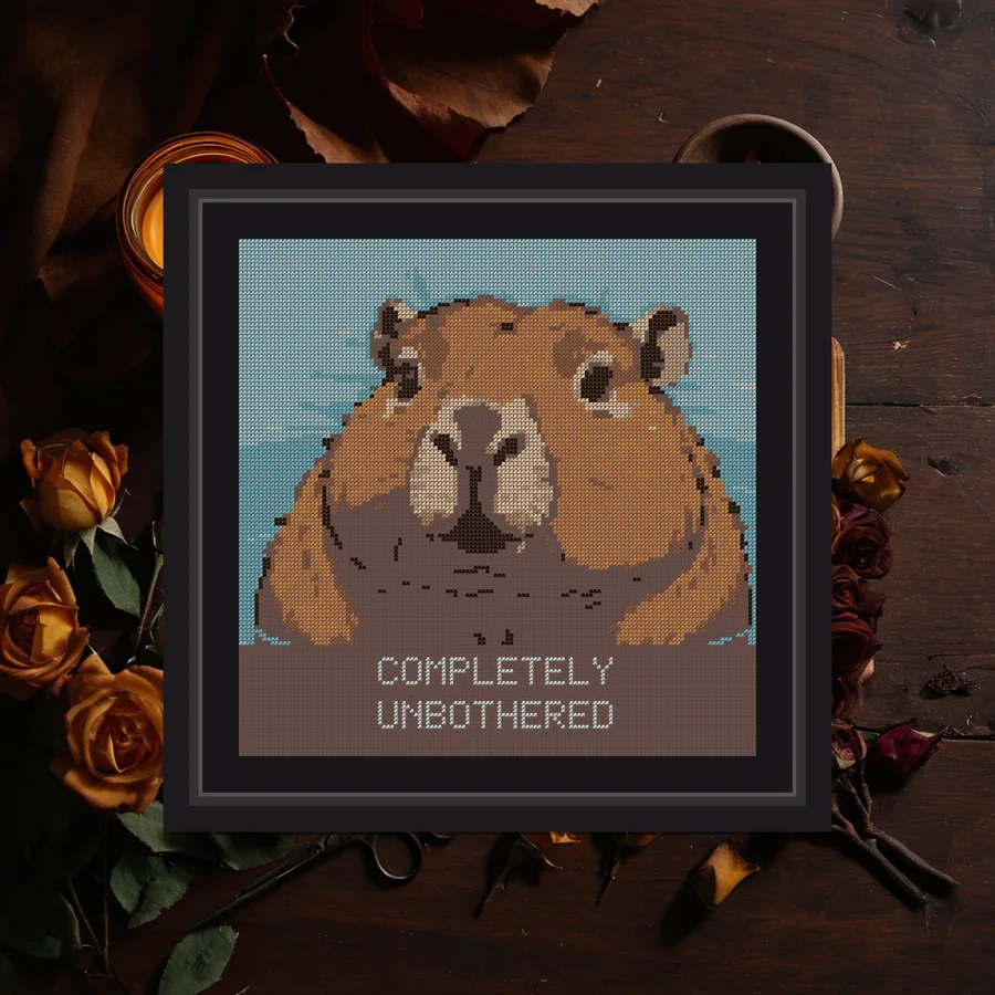 Unbothered cross stitch pattern