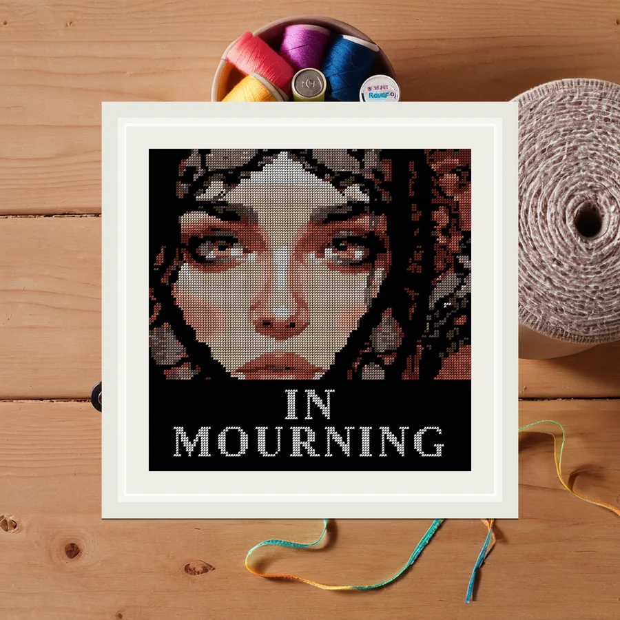 In Mourning cross stitch pattern