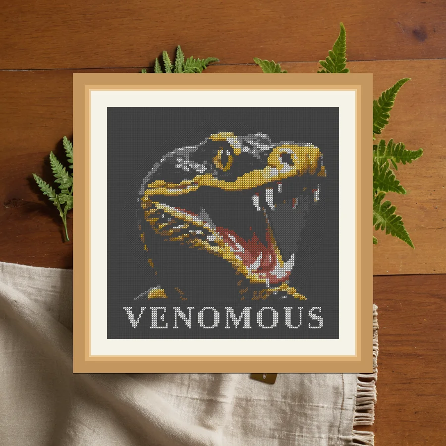 Venomous cross stitch pattern
