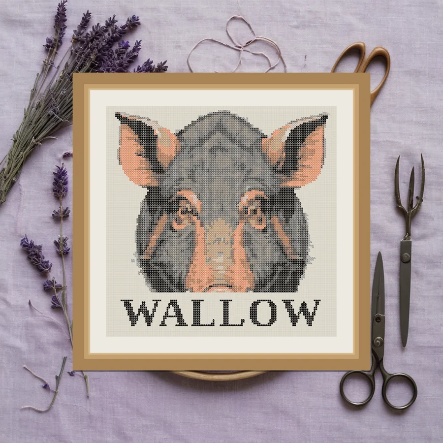 Wallow cross stitch pattern