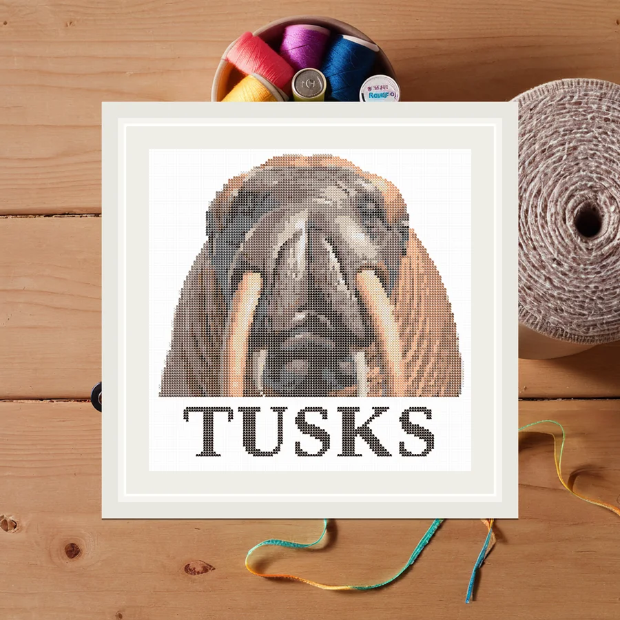 Tusks cross stitch pattern