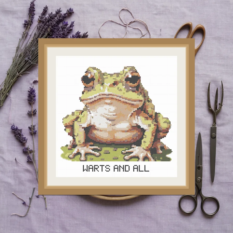 Warts And All cross stitch pattern