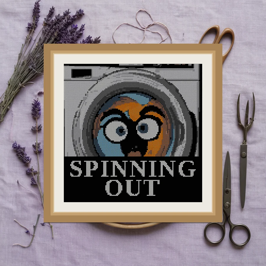Spinning Out cross stitch pattern