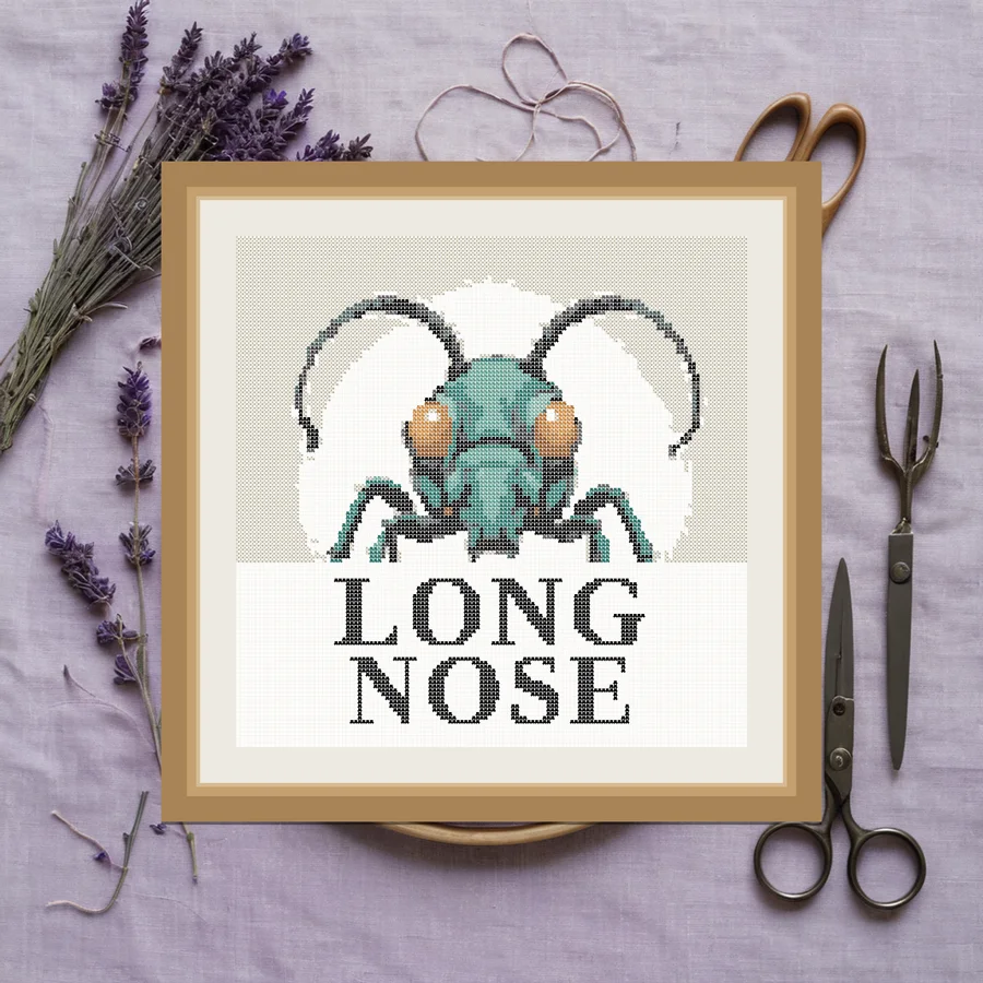 Long Nose cross stitch pattern