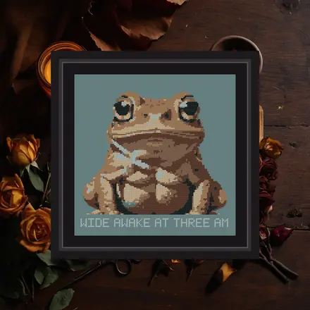Wide Awake cross stitch pattern