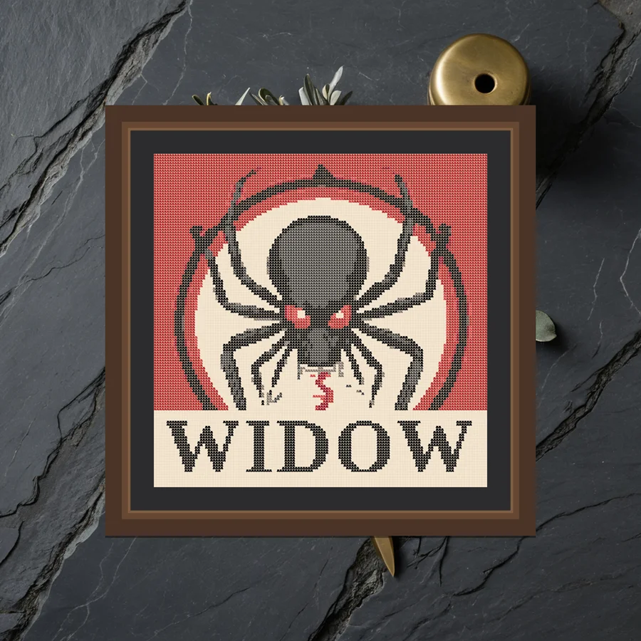 Widow cross stitch pattern