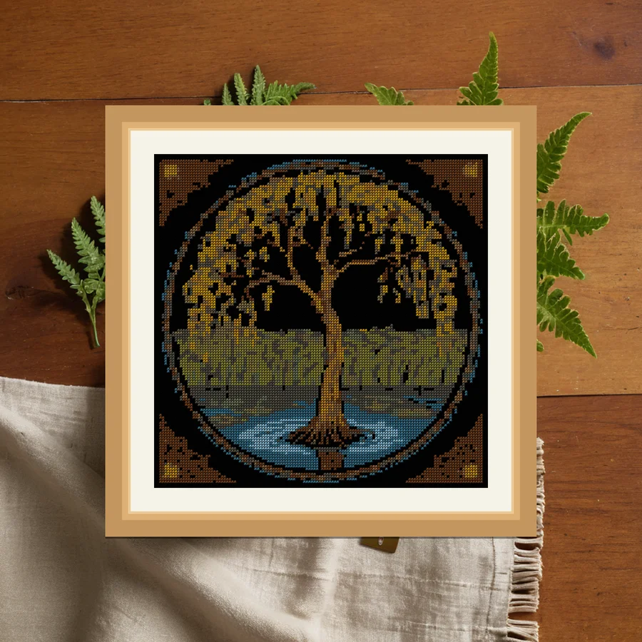 Willow And Water cross stitch pattern
