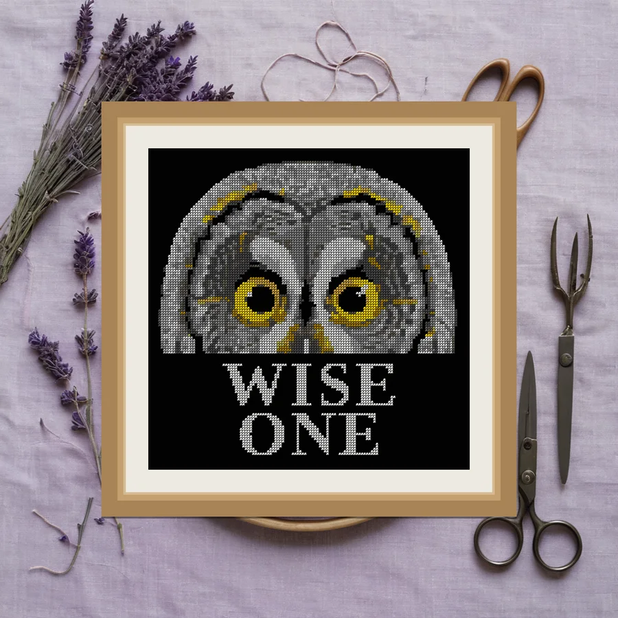 Wise One cross stitch pattern