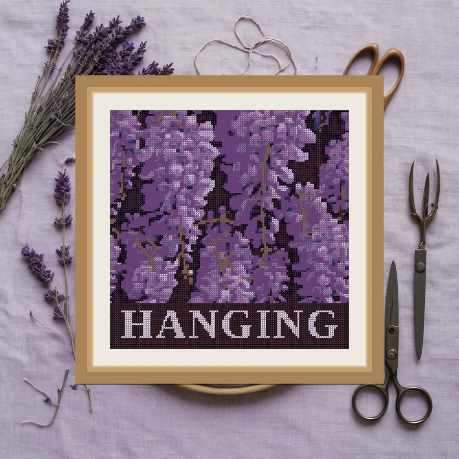 Hanging cross stitch pattern