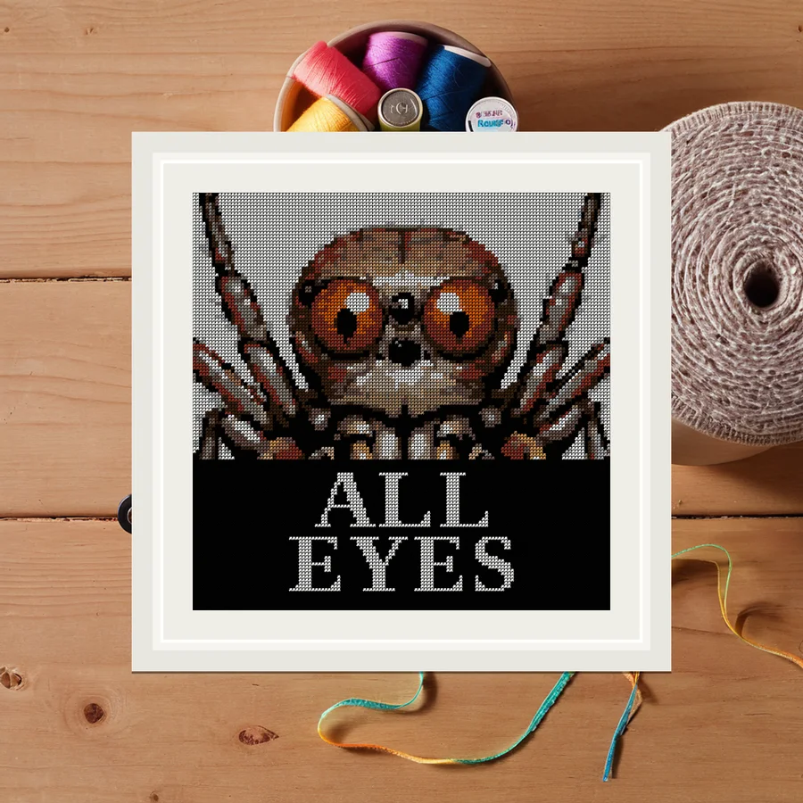 Eight Eyes cross stitch pattern