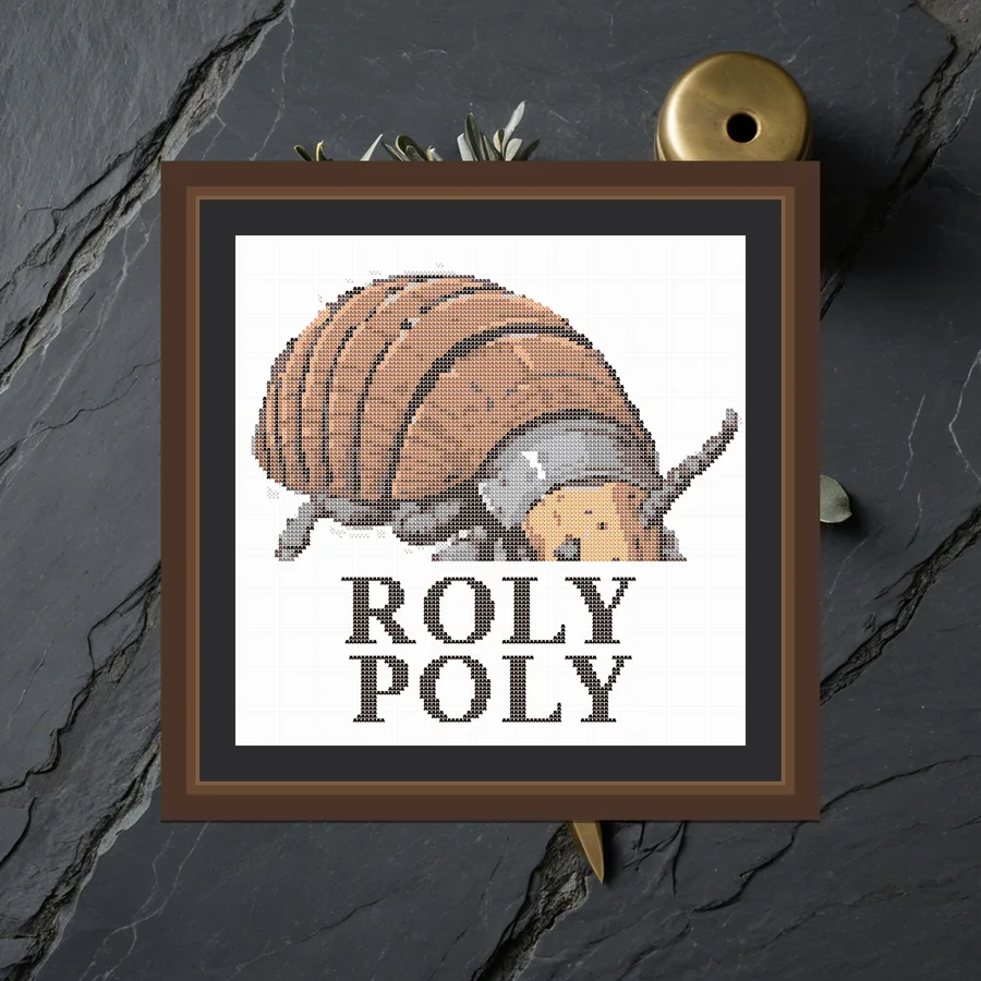Roly Poly cross stitch pattern