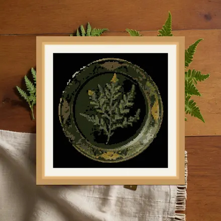 Wormwood Sprig cross stitch pattern