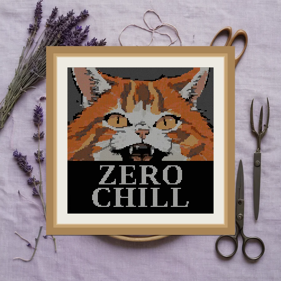 Zero Chill cross stitch pattern